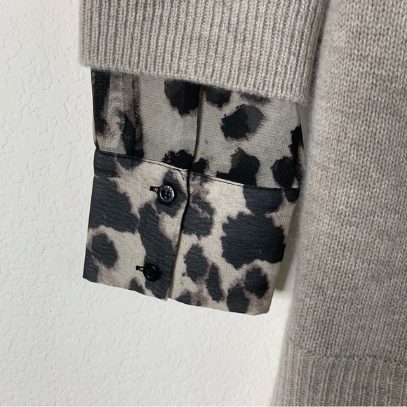 Brochu Walker Womens the printed layered long sleeve looker dress M - Picture 10 of 10